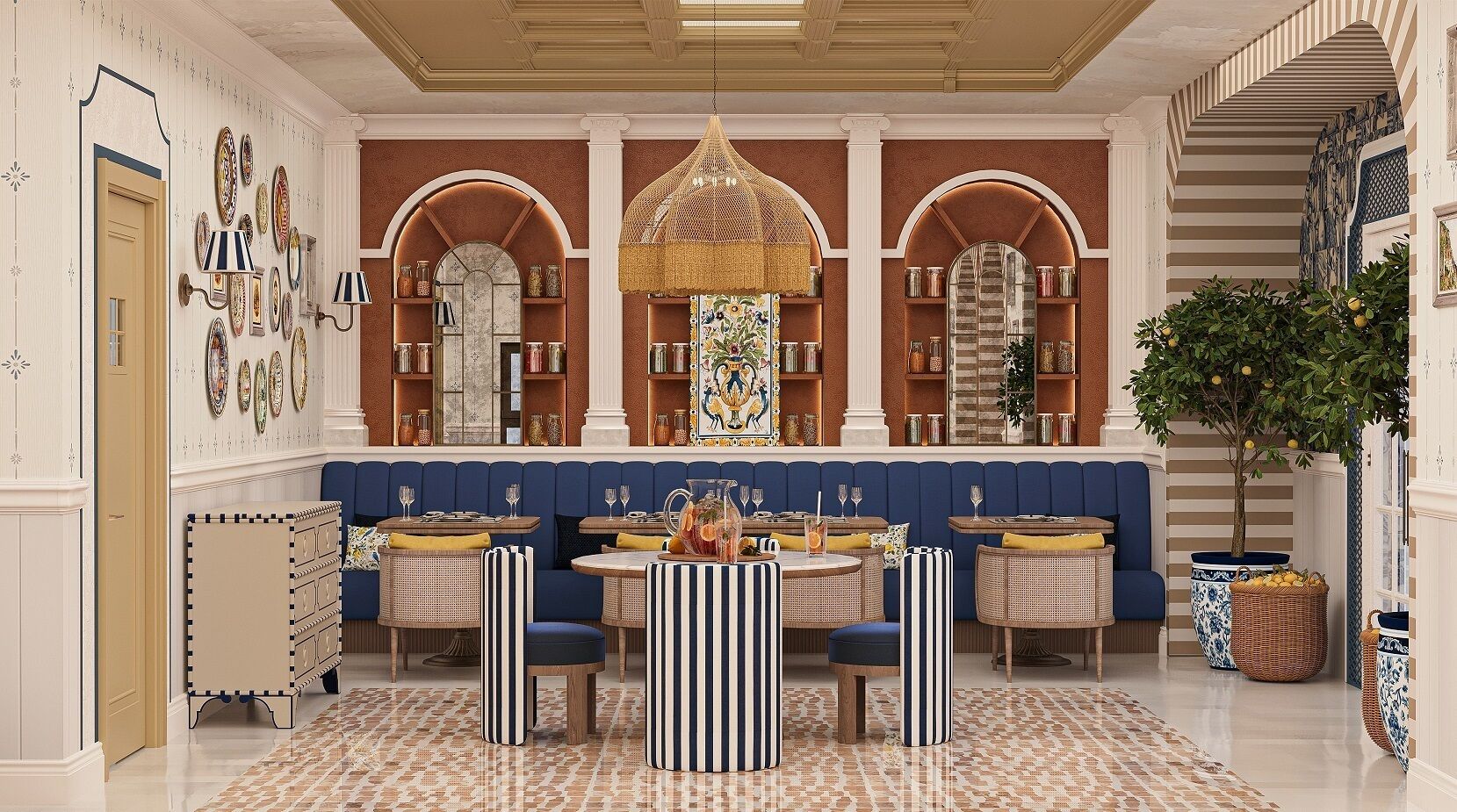 3 restaurants, breakfast, lunch, dinner served; international cuisine 