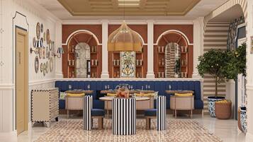 3 restaurants, breakfast, lunch, dinner served; international cuisine