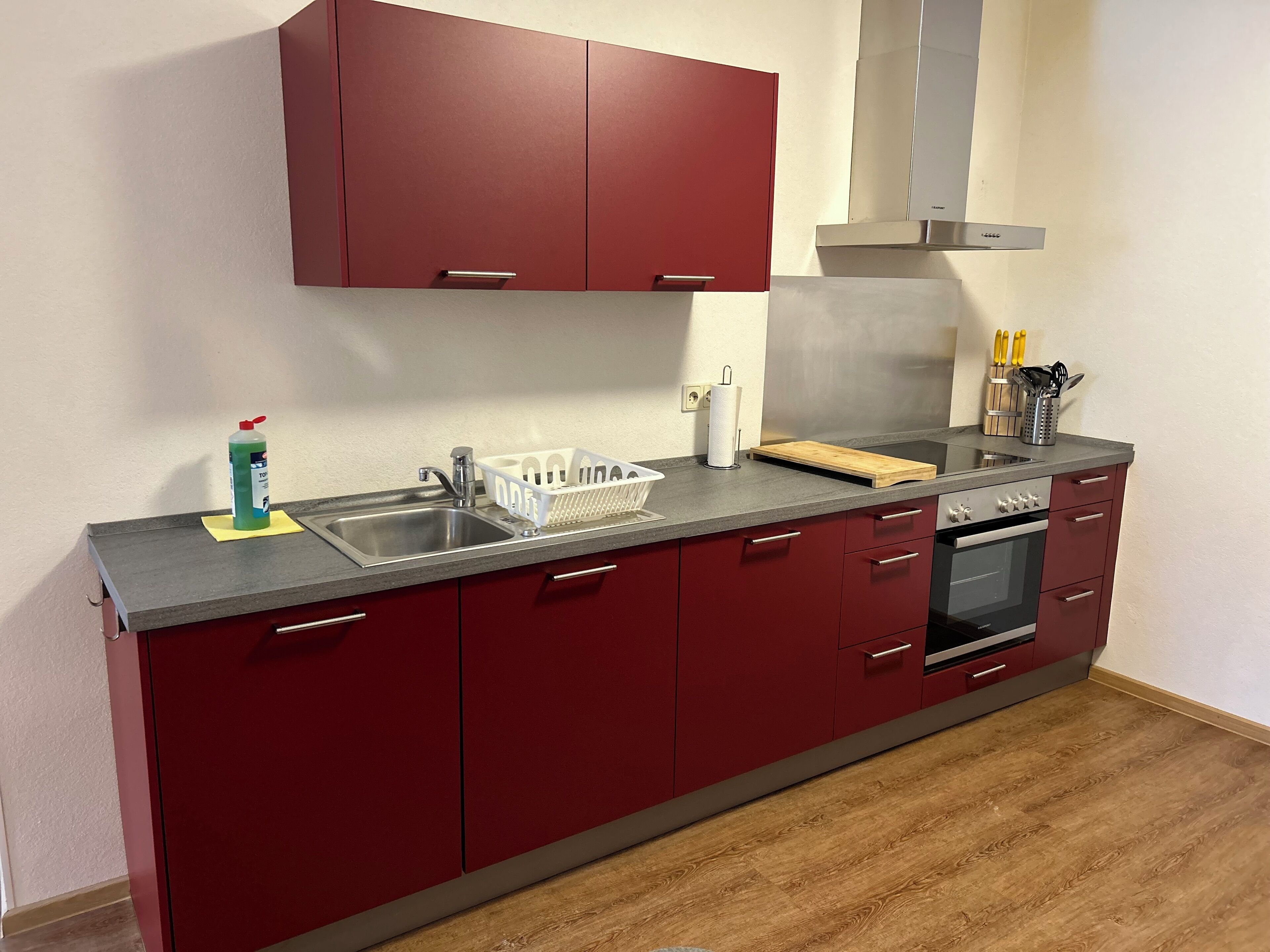 comfort apartment | private kitchen | full-sized fridge, microwave, reusable coffee/tea filters