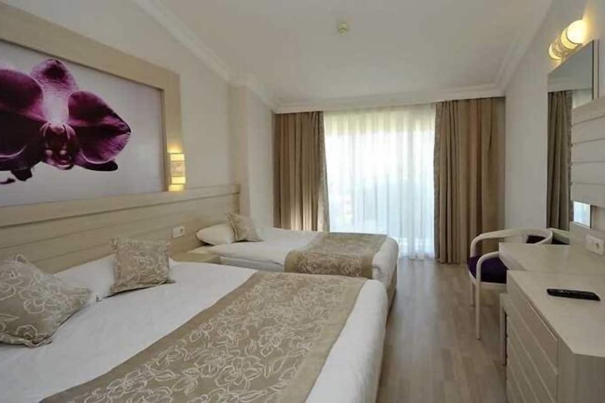 Minibar, desk, blackout drapes, soundproofing