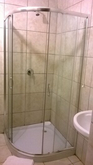 Habitación | Baño | Ducha, secador de pelo y toallas