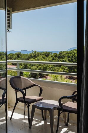 プレミアム ダブルまたはツインルーム 禁煙 ビーチフロント | バルコニーからの眺望