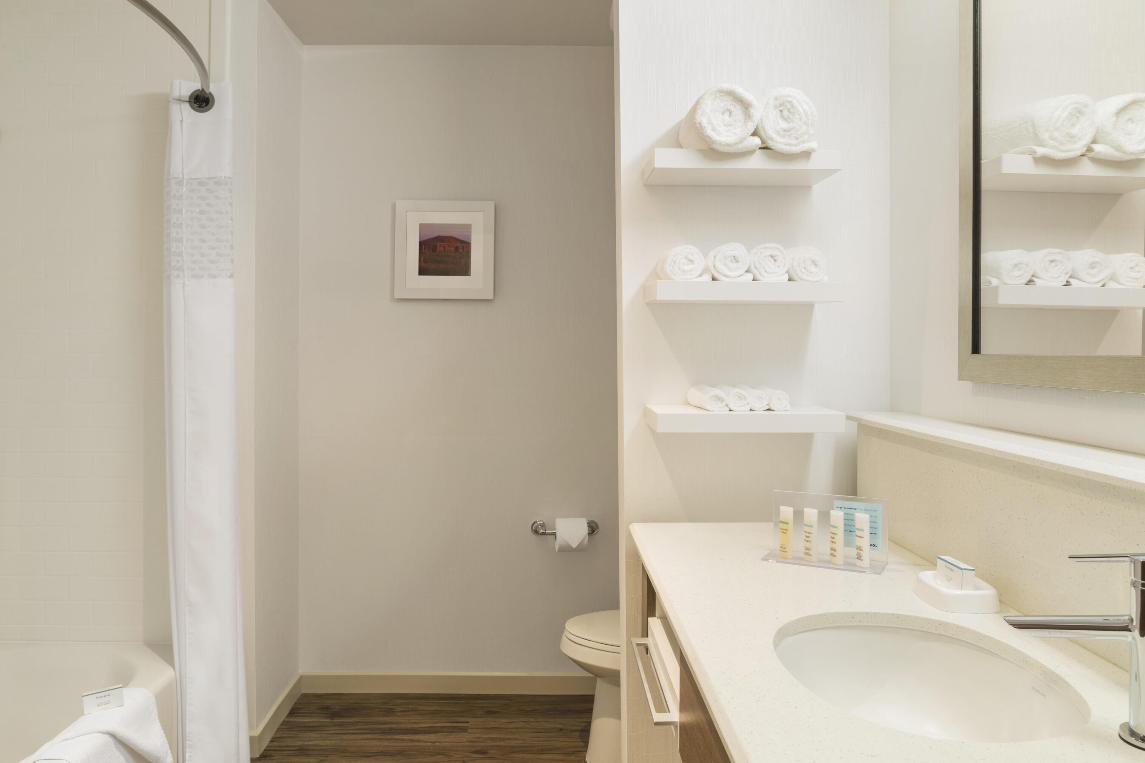 Quarto, 1 cama King, para não fumantes, geladeira e micro-ondas (Water View) | Banheiro | Secador de cabelo, toalhas de banho