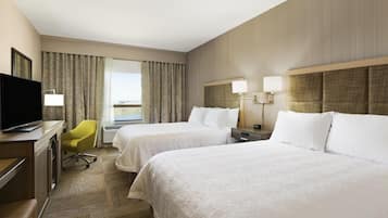 Room, 2 Queen Beds, Non Smoking, Refrigerator & Microwave (Water View) | Iron/ironing board, free WiFi, bed sheets, alarm clocks