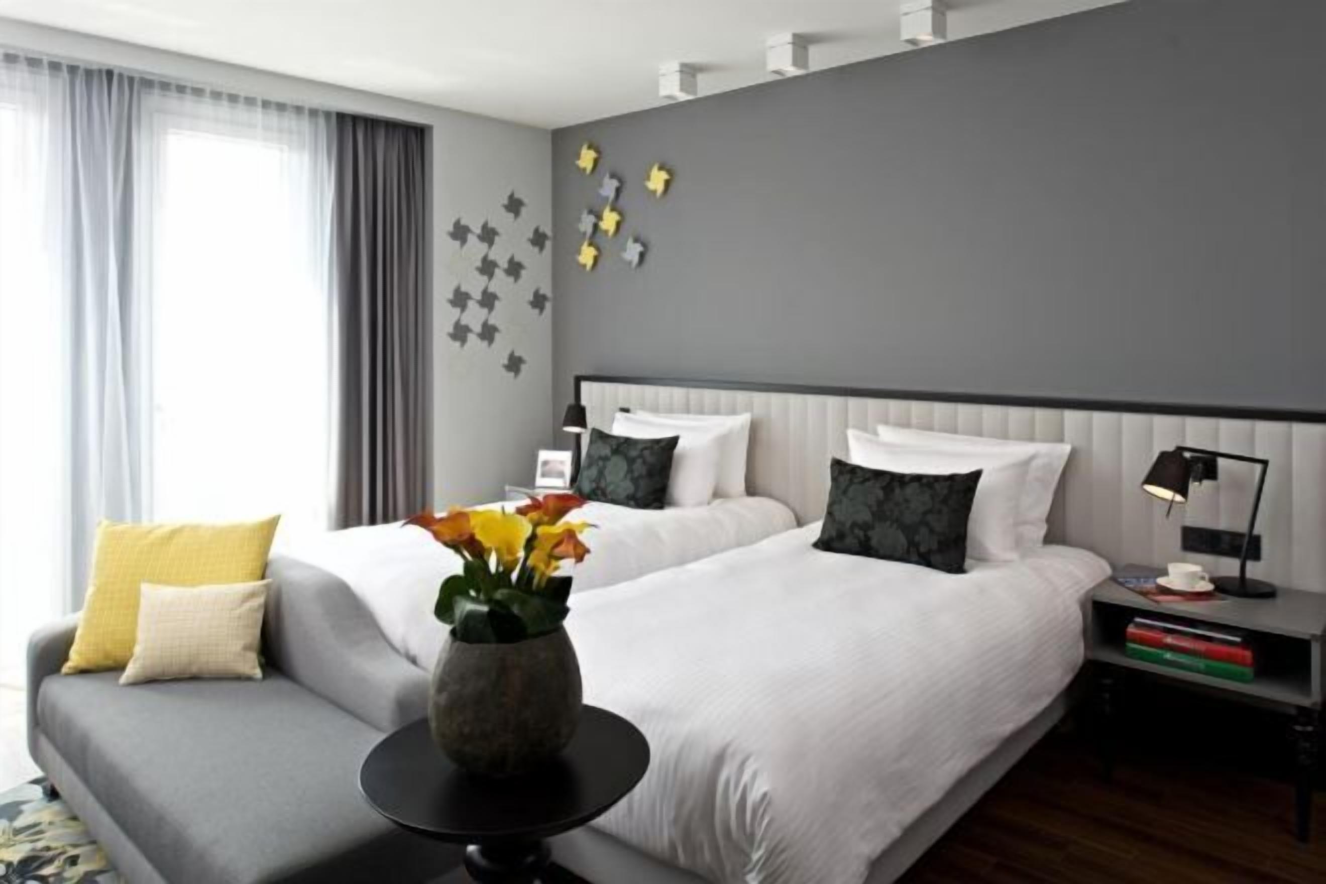 In-room safe, desk, laptop workspace, blackout curtains