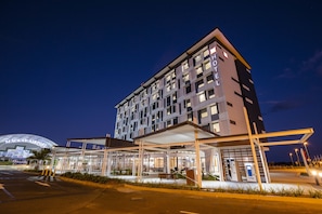 Front of property – evening/night