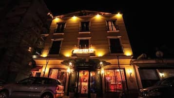 Front of property – evening/night