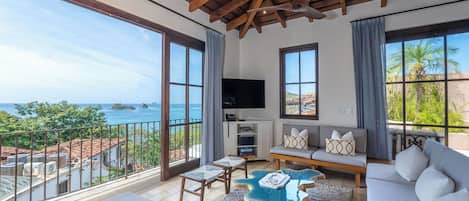Villa Deluxe, letti multipli, piscina privata, vista oceano (16 Calle Virginia | 4 BR | 4.5 BA) | Soggiorno