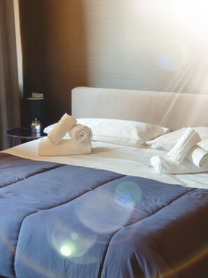 Couette en duvet d'oie, coffres-forts dans les chambres