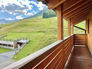 Blick von der Unterkunft