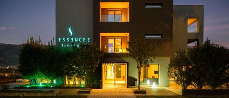 Front of property - evening/night