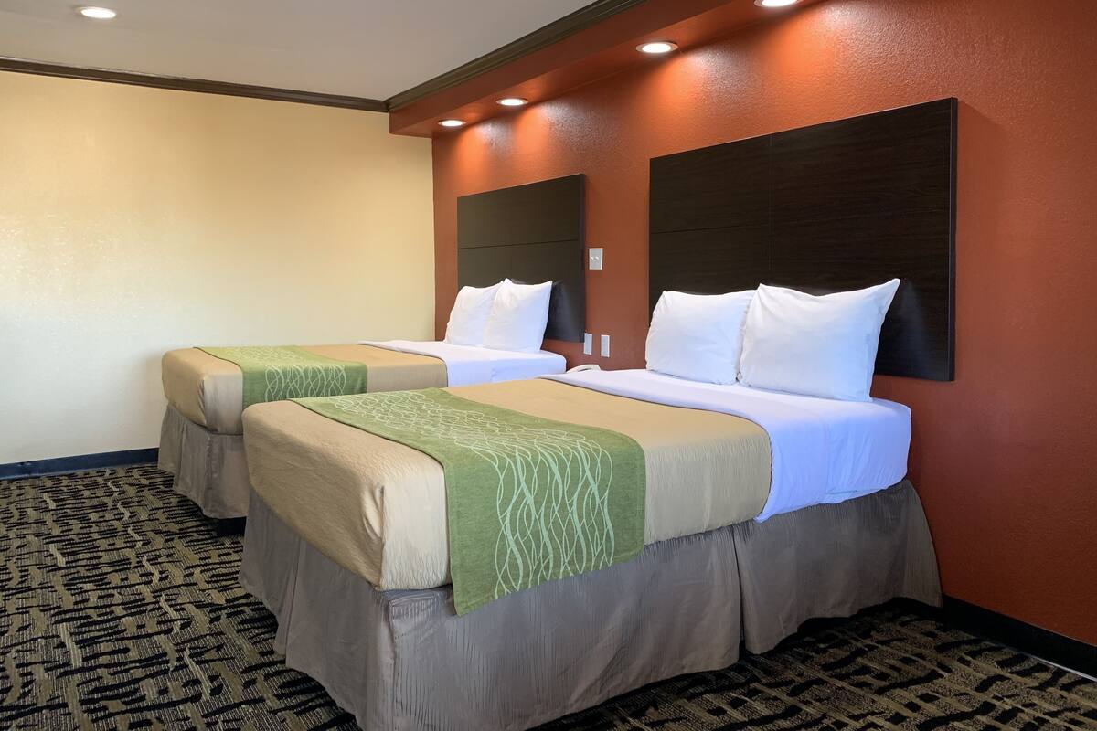Standard Double Room, 2 Double Beds | Iron/ironing board, WiFi (free), bed sheets