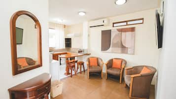 Family Suite, 2 Bedrooms, Kitchenette, Ground Floor | Living area | LCD TV