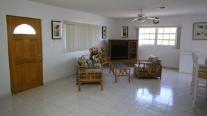 Living room - Bootle Bay Garden Cottage (West End)