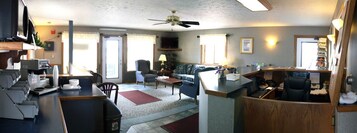 Mostrador para check-in y check-out