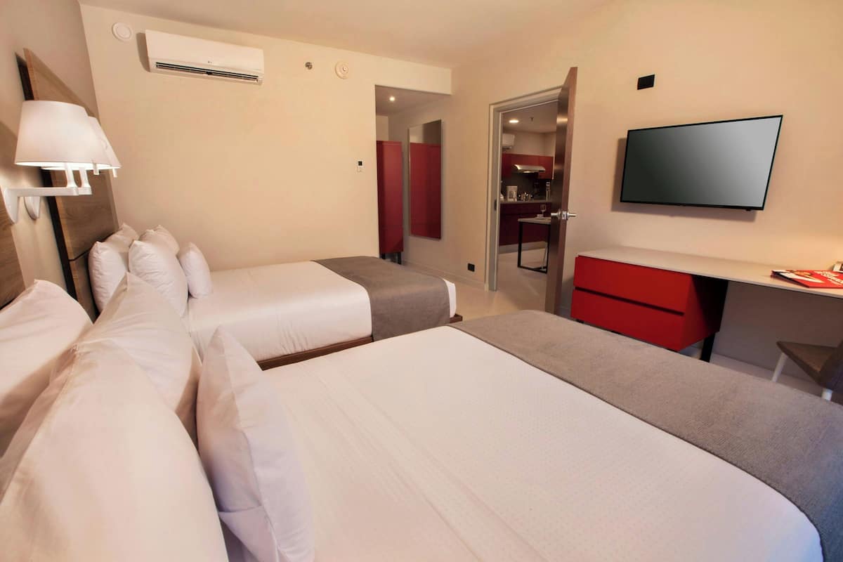 In-room safe, desk, blackout curtains, iron/ironing board