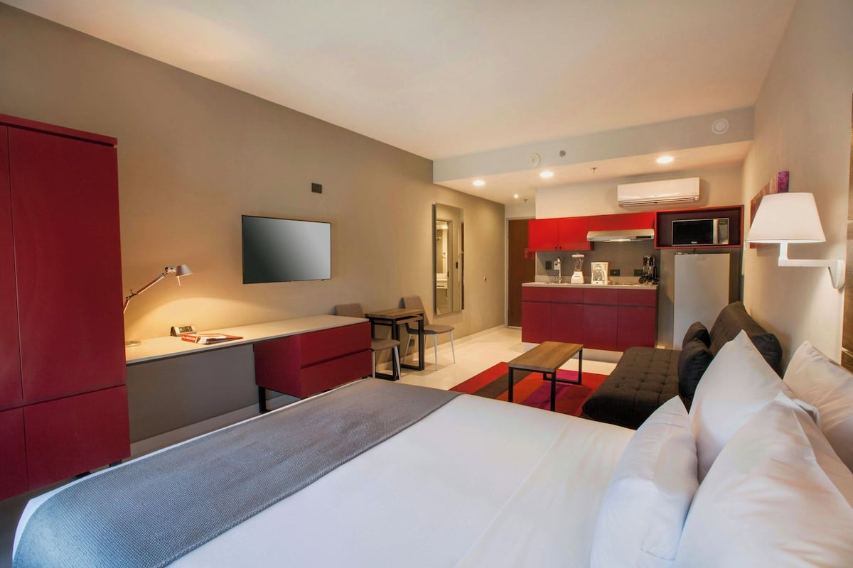 In-room safe, desk, blackout curtains, iron/ironing board