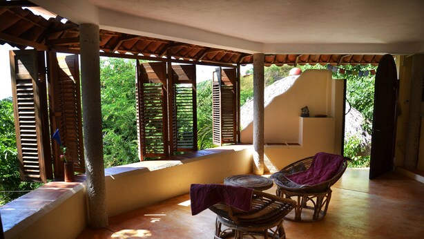 Bungalow, Ocean View (Luna 2) | Living room - Villa La Luna de Miel Mazunte (Santa María Tonameca)