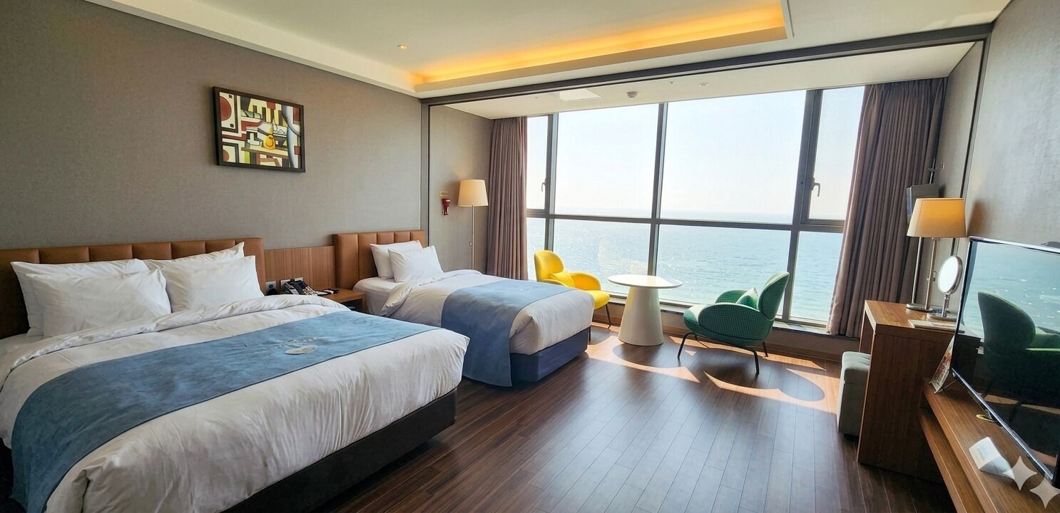 Habitació amb dos llits individuals Deluxe | Caixa forta a l'habitació, escriptori i wifi gratuïta 