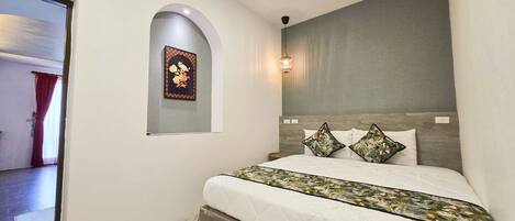 Premium Double Room | Blackout drapes, soundproofing, free WiFi, bed sheets