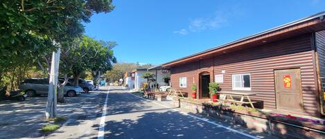 Façana frontal de l'allotjament