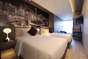 行政雙床客房 | 高級寢具、羽絨被、舒適加層、客房內保險箱