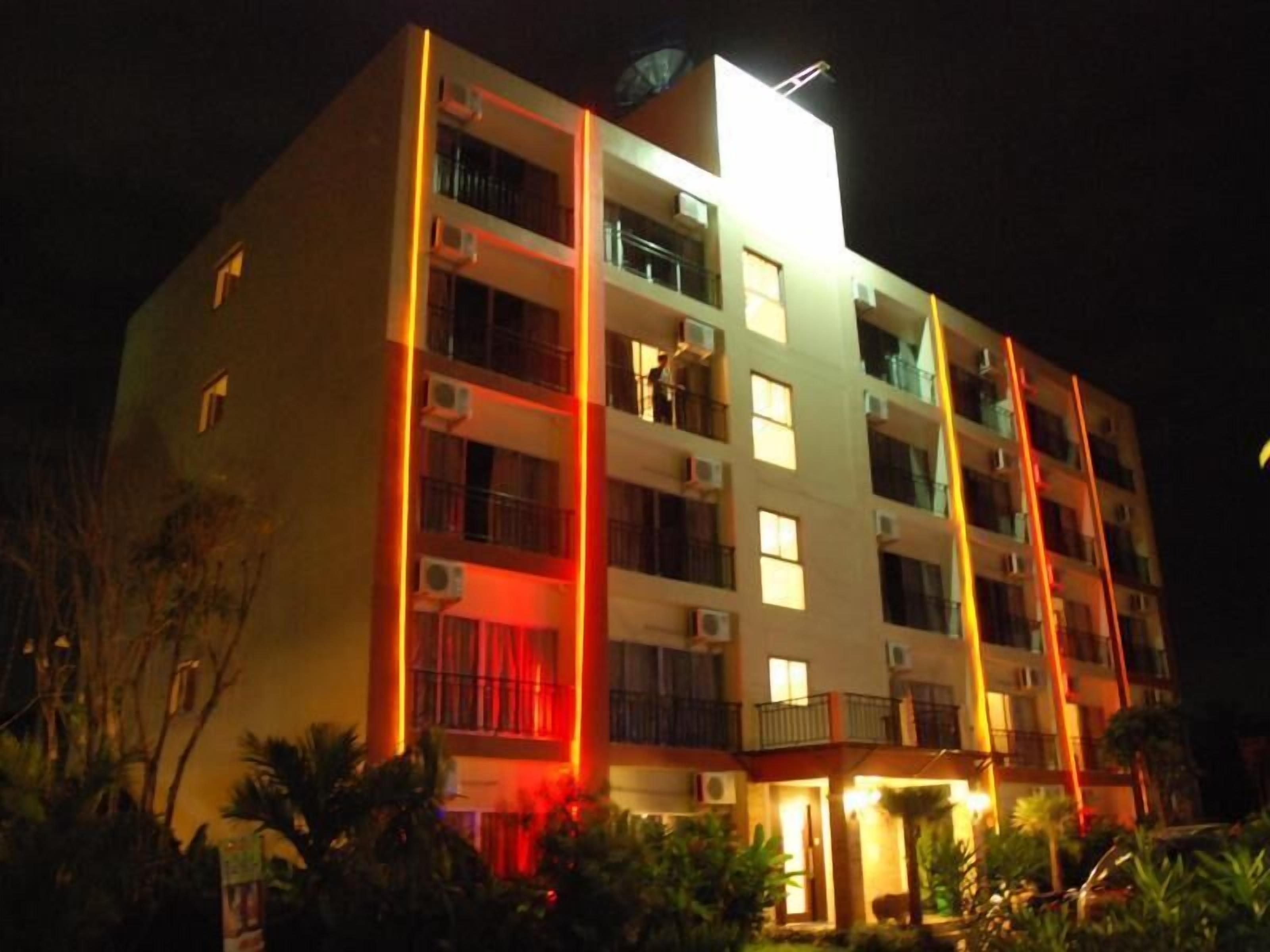 Front of property – evening/night