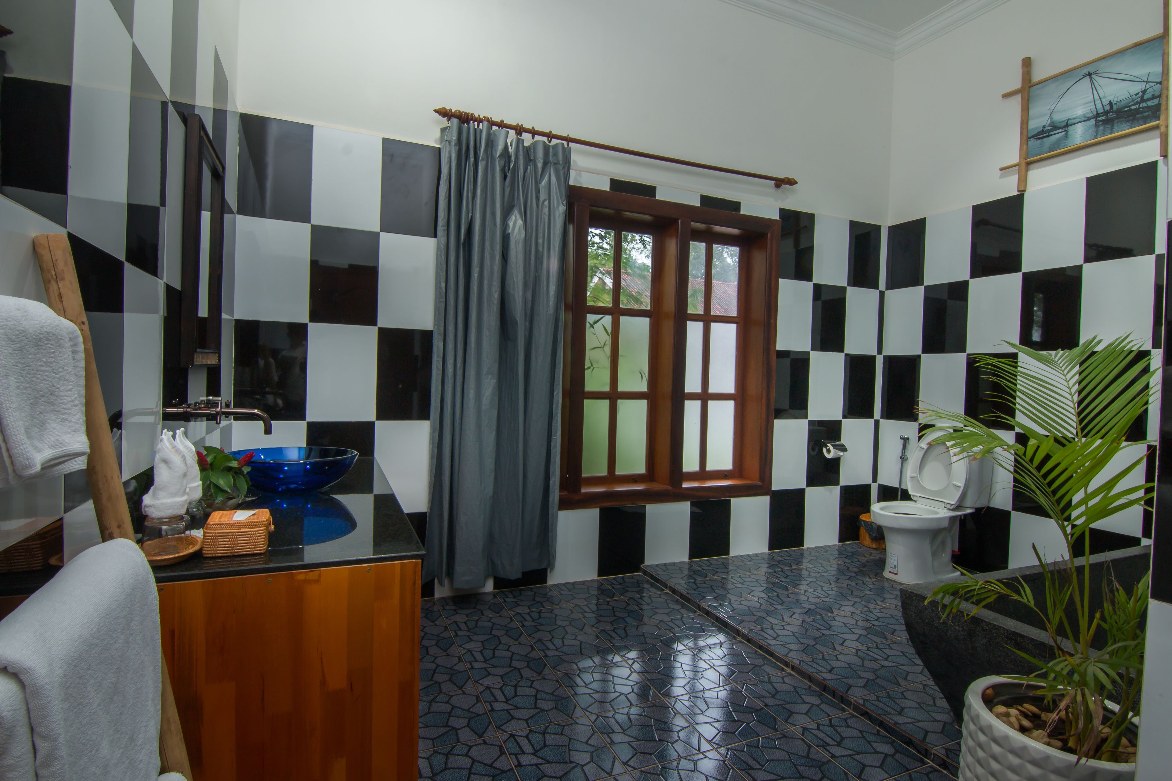 private family suite | bathroom | separate bathtub and shower, free toiletries, hair dryer, bathrobes