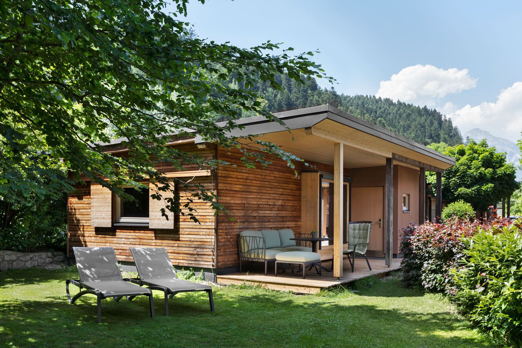 chalet, 2 bedrooms, terrace (ferien / add. final cleaning fee 65 eur) | premium bedding, in-room safe, desk, free cots/infant beds