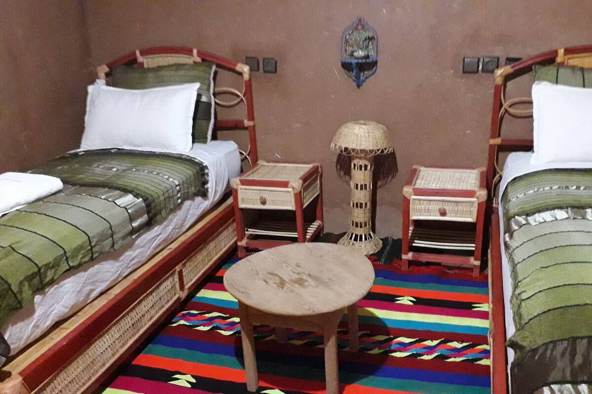 Camera tripla (Tifoultout) | Biancheria da letto di alta qualità, una cassaforte in camera