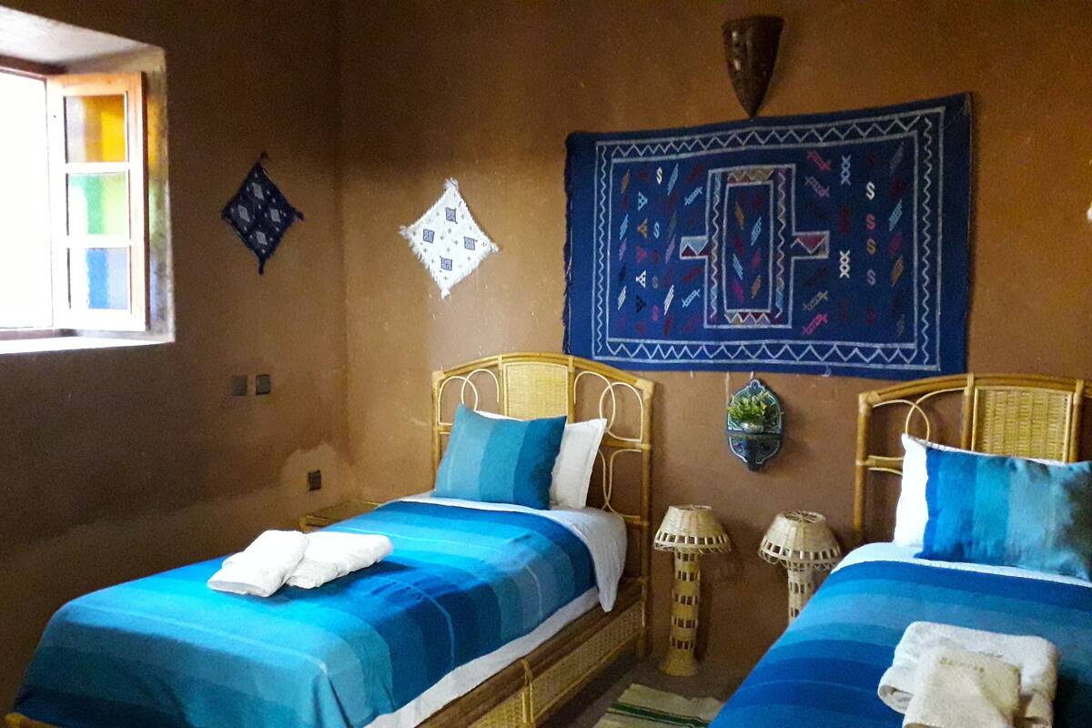 Camera Classic con 2 letti singoli (ouarzazate) | Biancheria da letto di alta qualità, una cassaforte in camera