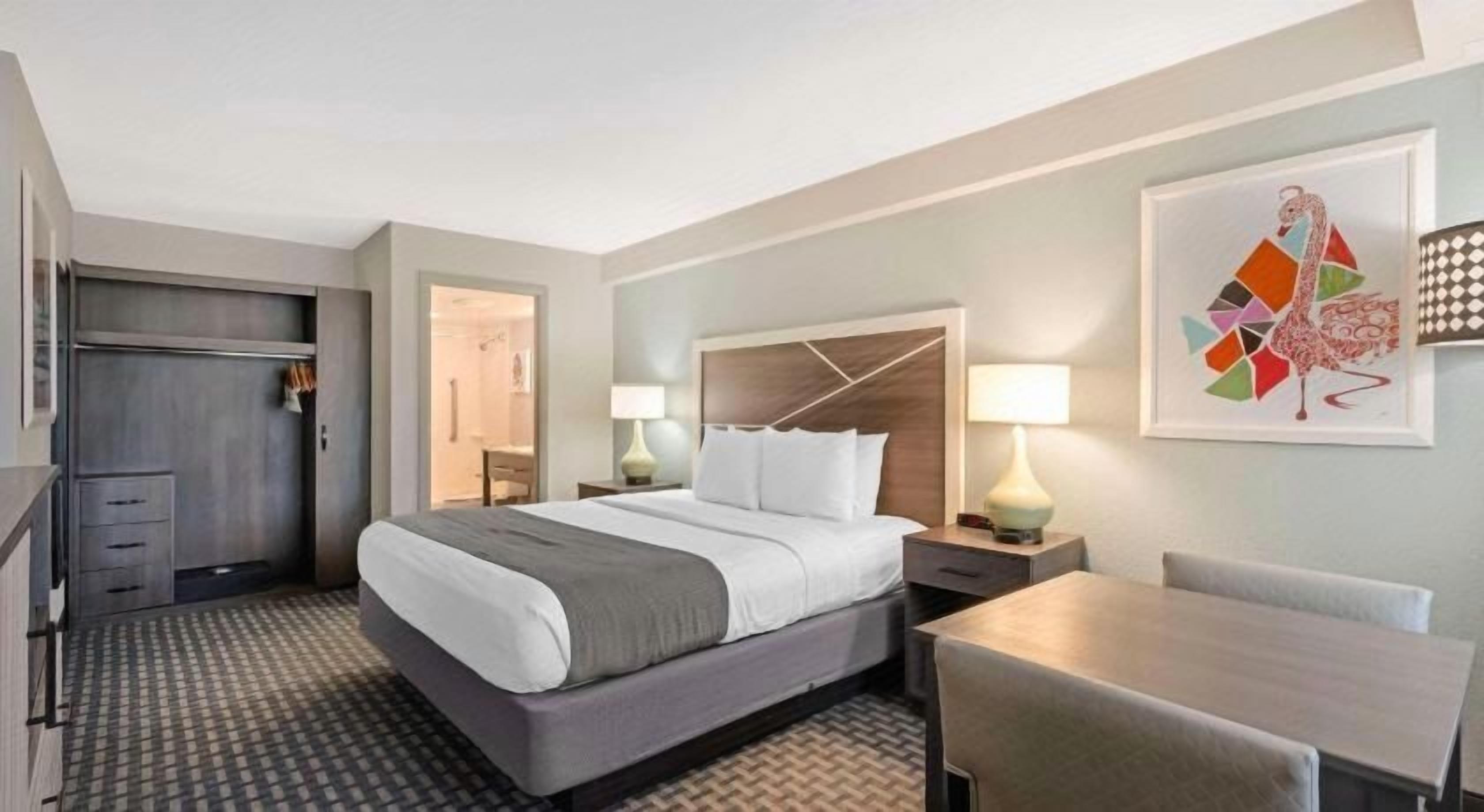 In-room safe, desk, laptop workspace, iron/ironing board