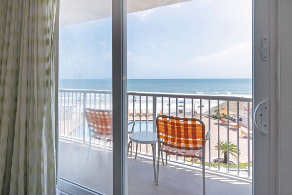 Standard Room, 1 King Bed, Balcony, Oceanfront | View from room - Best Western Plus Daytona Inn Seabreeze Oceanfront (Daytona Beach)