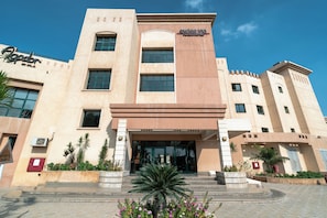 Majoituspaikan julkisivu