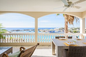 Premium Villa, 2 Bedrooms, Oceanfront - Tropical Lagoon | Terrace/patio - Curacao Luxury Holiday Rentals (Willemstad)