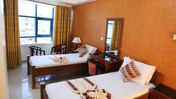 Deluxe-værelse med 2 enkeltsenge | 1 soveværelse, mørklægningsgardiner, strygejern/strygebræt, gratis Wi-Fi