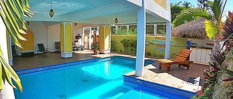 Indoor pool, outdoor pool