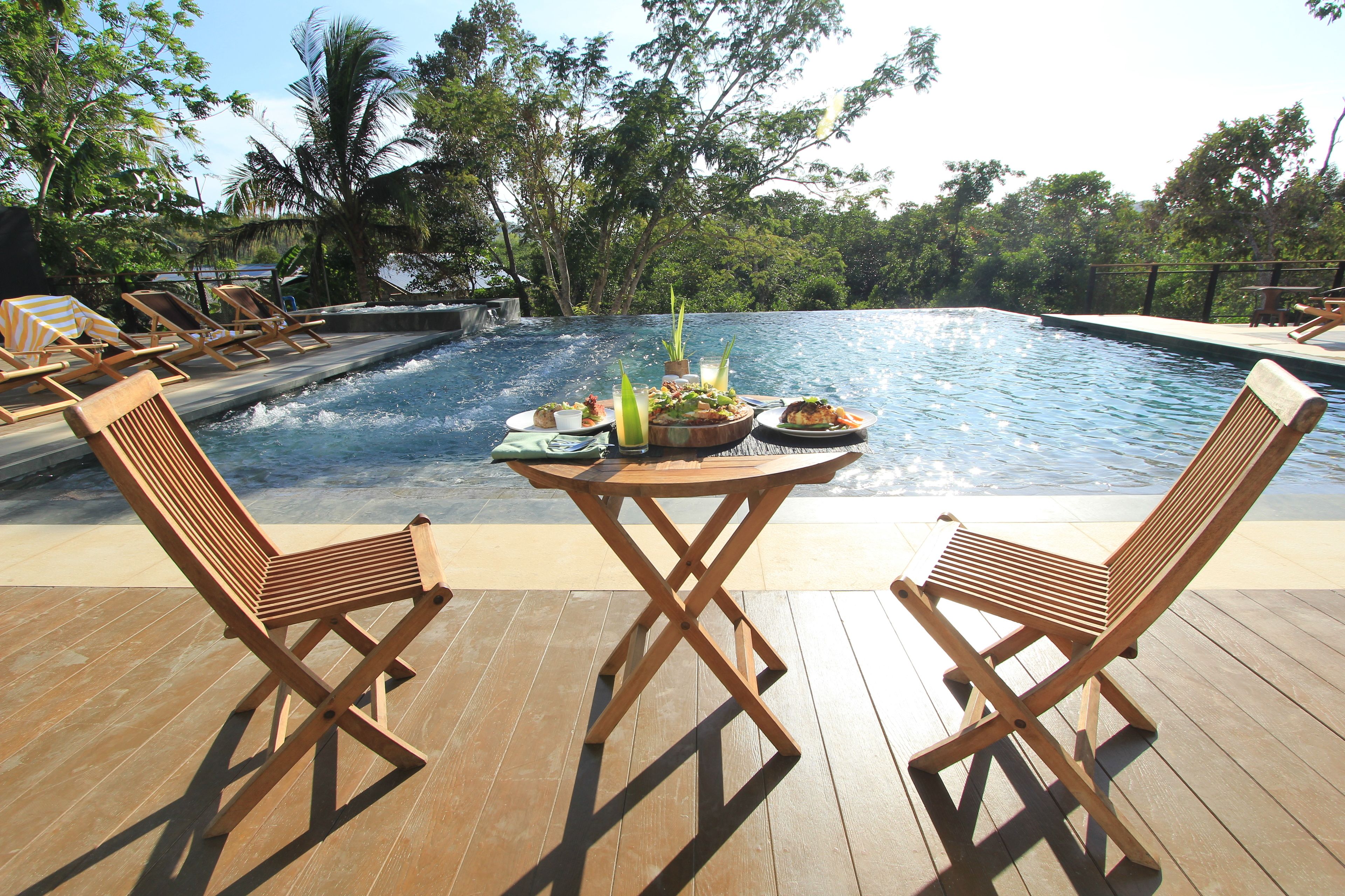 breakfast, lunch, dinner served; filipino cuisine, pool views