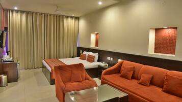 Luxury Suite, 1 Bedroom, Non Smoking | Living area | LCD TV