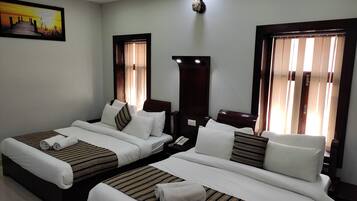 Premium bedding, in-room safe, desk, soundproofing