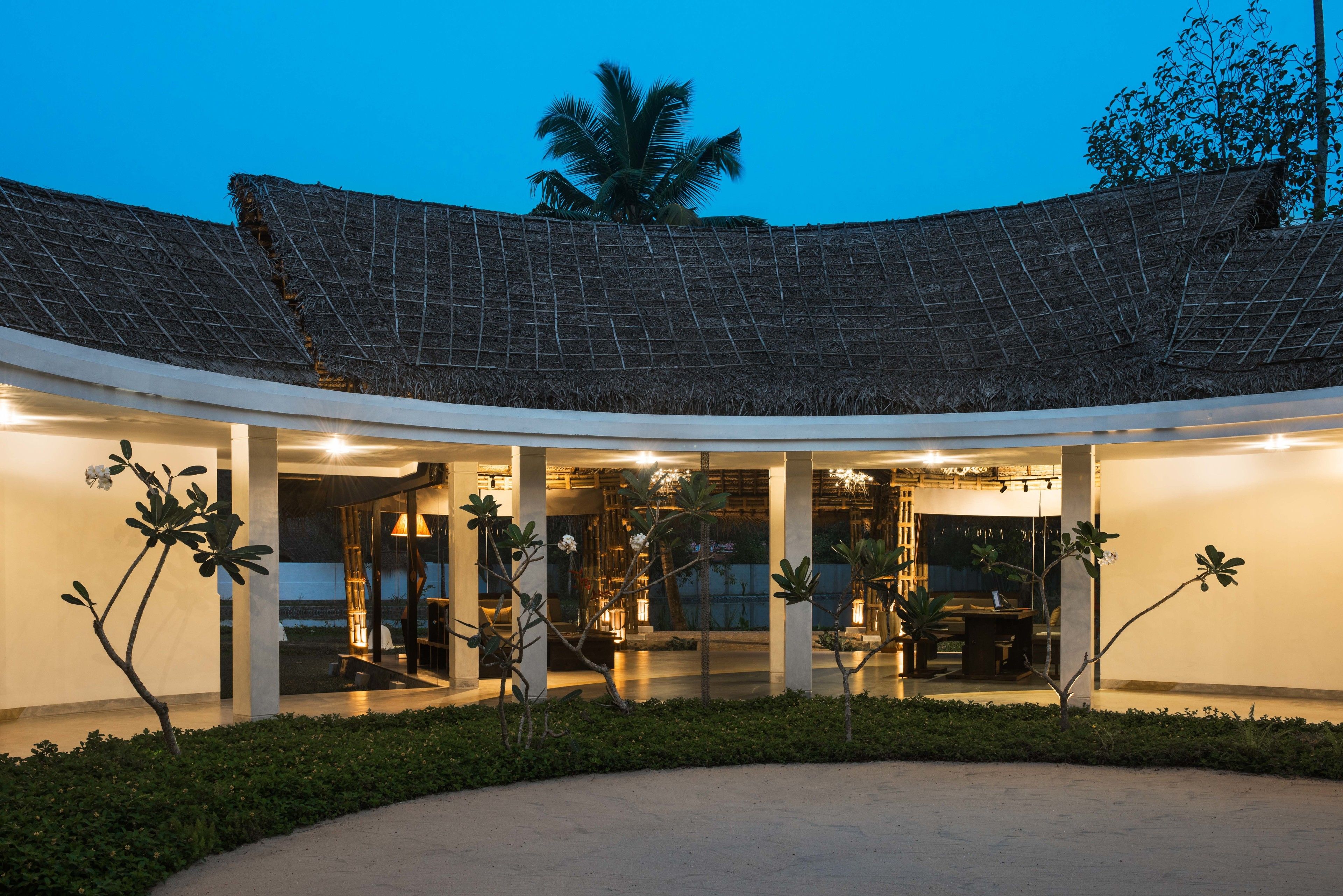 Front of property – evening/night