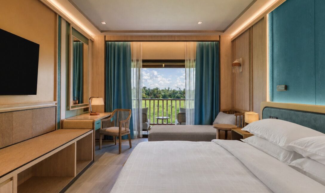 Hypo-allergenic bedding, pillow-top beds, in-room safe, desk