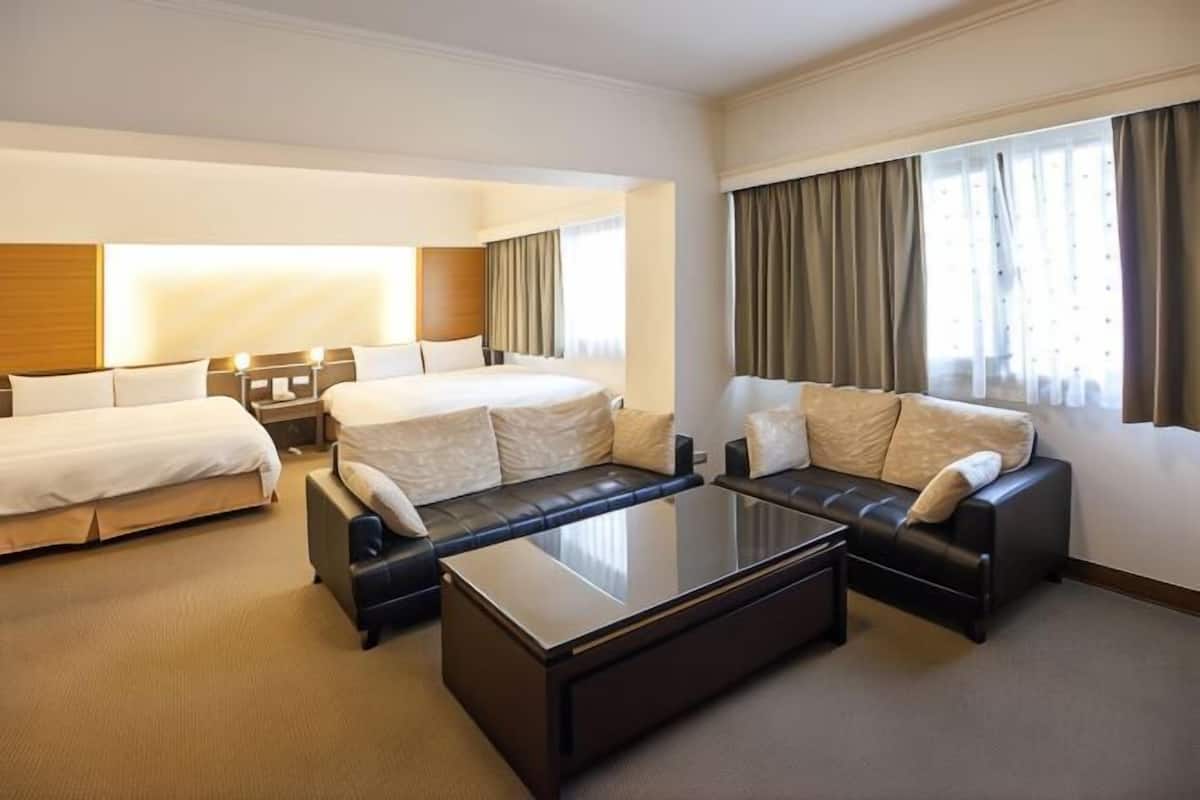 1 bedroom, premium bedding, blackout curtains, iron/ironing board
