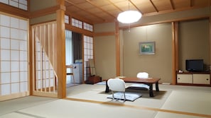 Traditional Room, Non Smoking, Shared Bathroom | In-room safe, blackout drapes, free WiFi, bed sheets - Tsukimotoya Ryokan (Toyooka)