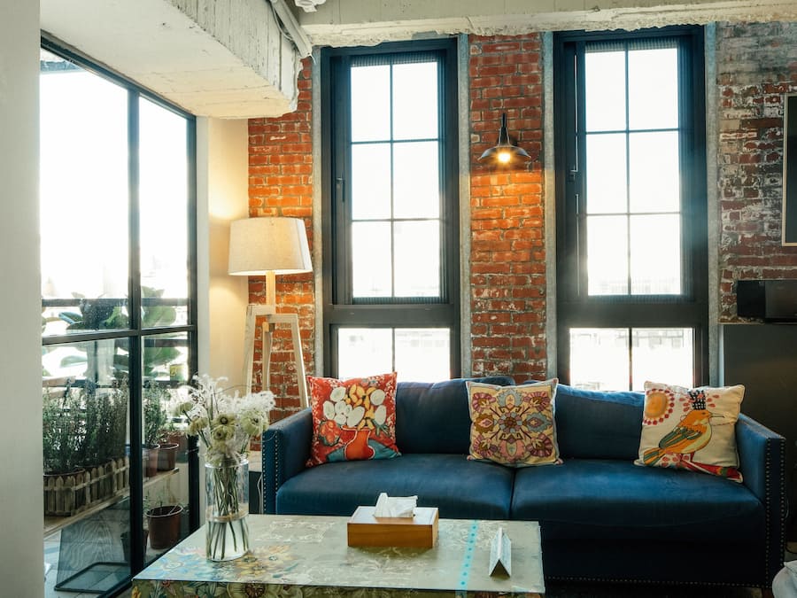 Sitteområde i lobbyen