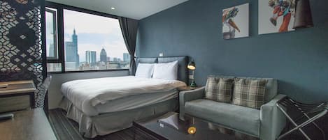 Quarto casal standard | Cortinas blackout, quartos à prova de som, Wi-Fi de cortesia