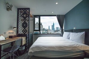 Kamar Double Standar | Tirai kedap cahaya, kedap suara, Wi-Fi gratis, dan seprai linen