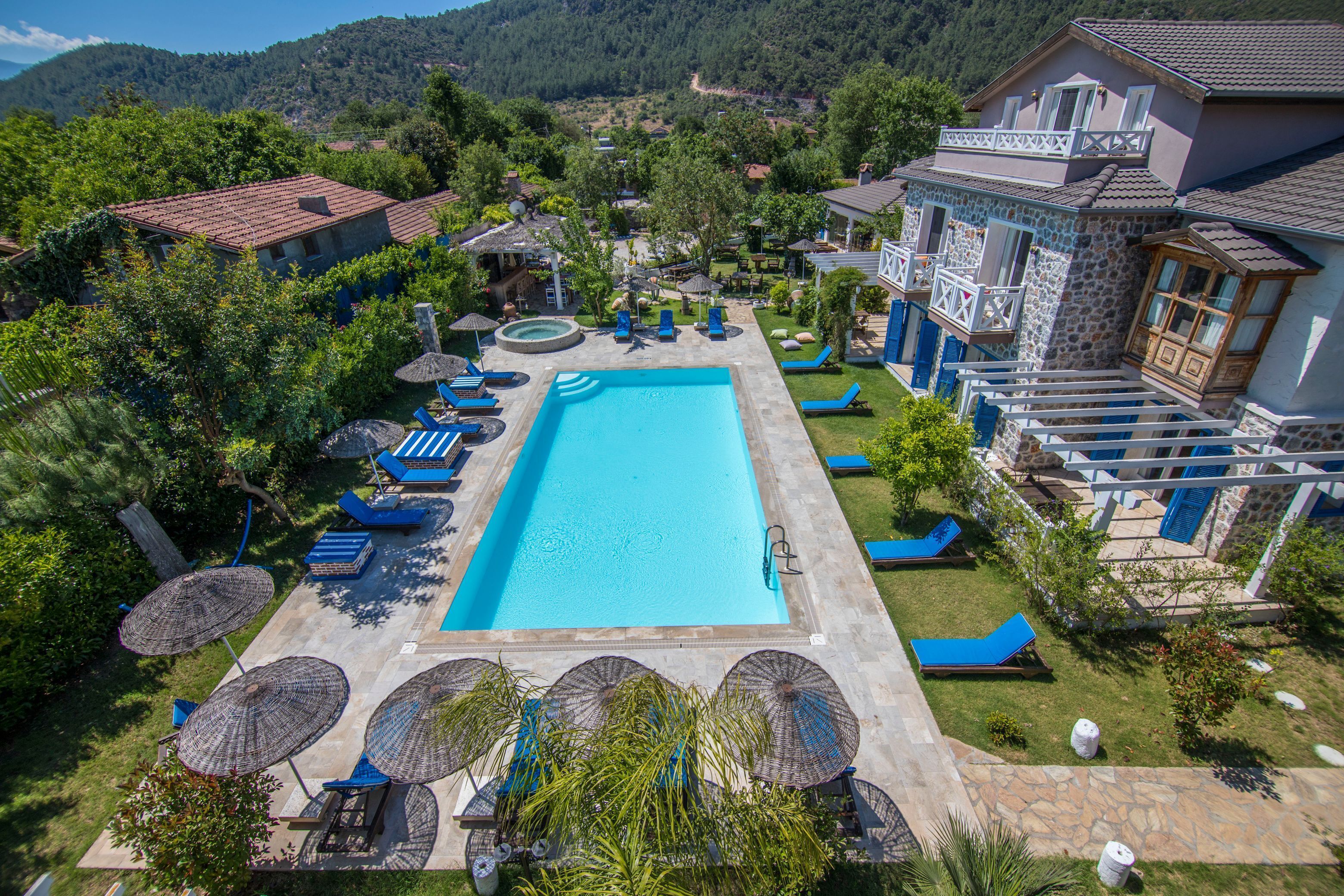 deluxe double room, pool view | view from room