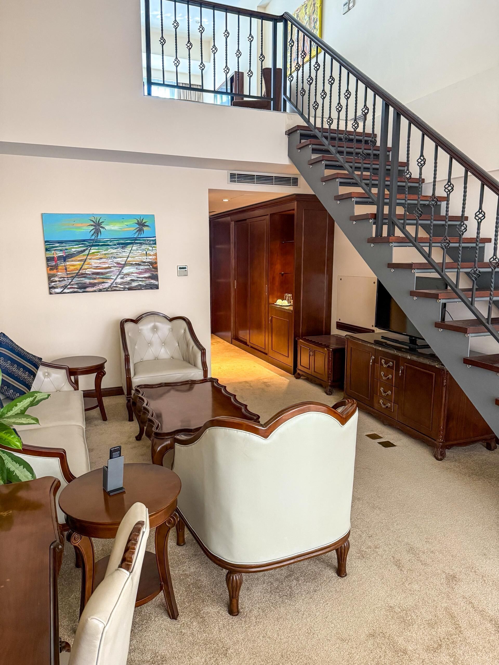 Comfort Duplex | Living area | 40-inch LCD TV with satellite channels, TV