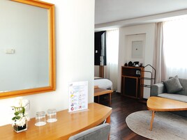 Superior Suite, Terrace | Minibar, in-room safe, desk, laptop workspace